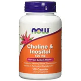 NOW Foods Cholin und Inositol 500 mg Kapseln 100 St.