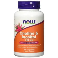 NOW Foods Cholin und Inositol 500 mg Kapseln 100 St.