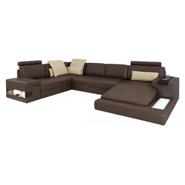 aea Eckcouch U-form Kunstleder 2-Sitzer