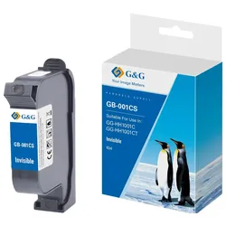 G&G Original-Druckerpatrone GB-001CS schnell trocknende Solvent Tinte