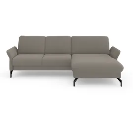 sit&more Ecksofa SIT & MORE "Fashion L-Form", braun (latte), B:253cm H:84cm T:165cm, Sofas, Ecksofa, wahlweise mit Kopfteilverstellung und Vorziehsitz, motorisch
