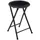 5five simply smart Klapphocker Kunststoff 30 x 45 x 30 cm Schwarz