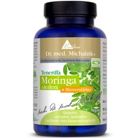 Moringa [Wunderbaum] aus Teneriffa + Bioverstärker Dr. med. Michalzik - ROHKOST-QUALITÄT, Natur Moringa oleifera Pulver 900mg Quercetin 135mg - ohne Zusatzstoffe von BIOTIKON®