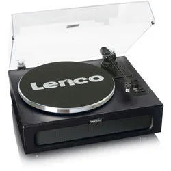LENCO LS-430BK Plattenspieler mit 4 Lautsprechern, BT