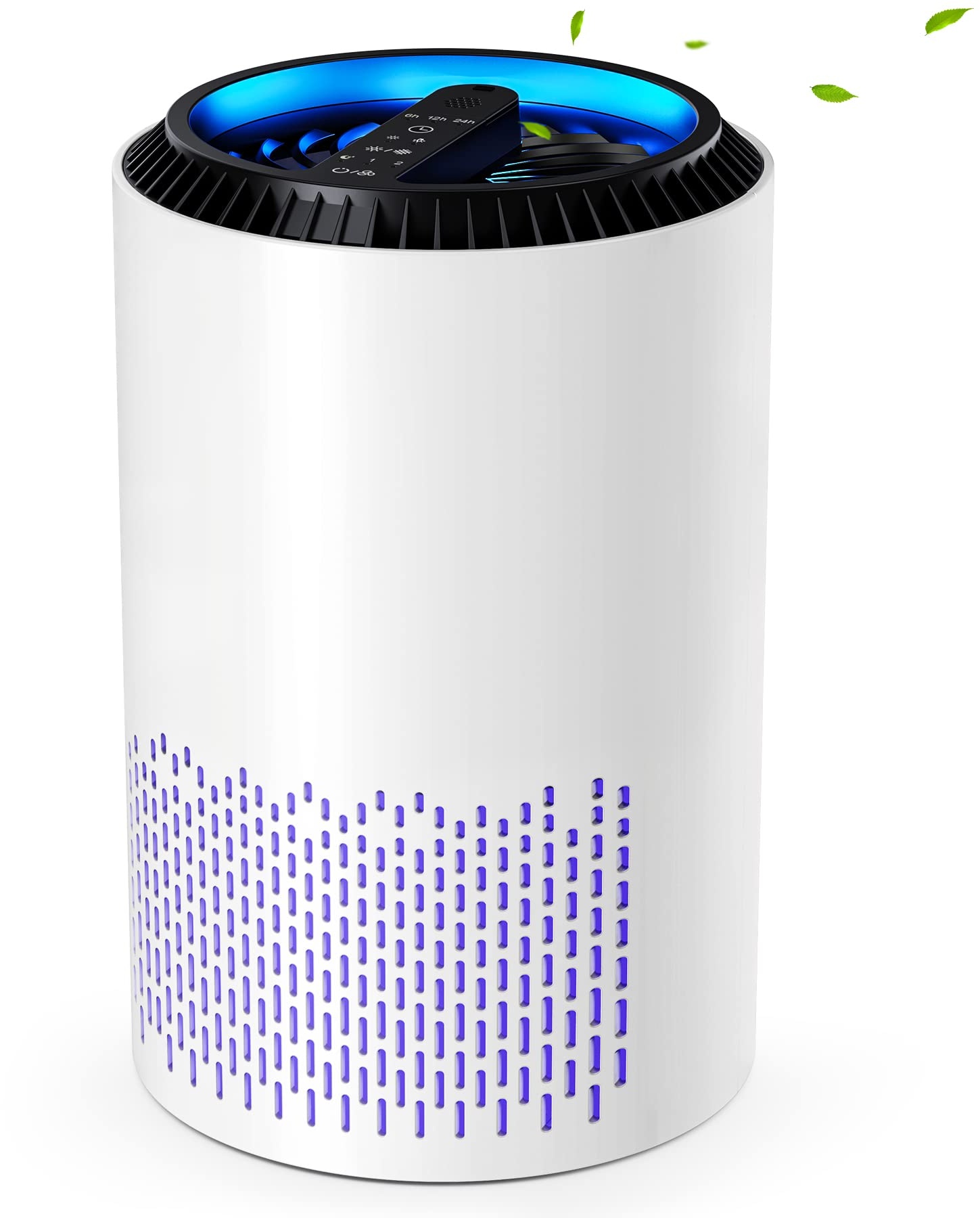 CONOPU Luftreiniger Allergiker, Air Purifier mit hocheffizientem Filter, Luftfilter mit Zeitschaltuhr, Raumluftreiniger mit Aromatherapie, für Staub Geruch