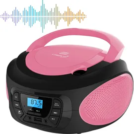 Cyberlux Tragbarer CD-Player Kinder Radio Pink