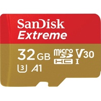 SANDISK Micro SDHC-Card 32GB Extreme V30 (100MB/s) mit Adapter