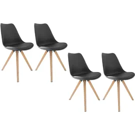 byLIVING Tischgruppe (Tisch - 4 Stühlen in mehreren Farben und Größen erhältlich