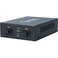 BlueOptics Gigabit Ethernet Medienkonverter 2x SFP, Transceiver, Schwarz