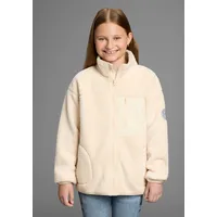 KangaROOS Sweatjacke "Fleecejacke, Kuschel-Jacke mit reflektierendem Badge", Mädchen, Gr.
