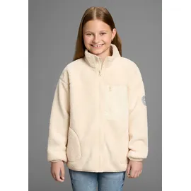 KangaROOS Sweatjacke "Fleecejacke, Kuschel-Jacke mit reflektierendem Badge", Mädchen, Gr.