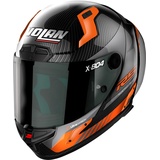 Nolan X-804 RS Ultra Carbon Hot Lap Helm, schwarz-grau-orange, Größe XL