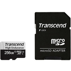 Transcend Transcend 350V microSDXC-Karte 256 GB Class 10, UHS-I Speicherkarte (256 GB, Class 10 + UHS-I)