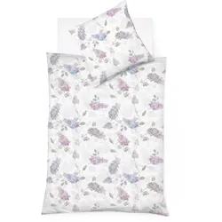 fleuresse Bettwäsche Bed Art S 135 x 200 cm Satin Violett Flieder