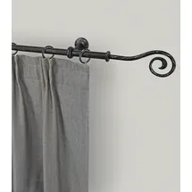 GARESA Gardinenstange GARESA "ESPERANCA", schwarz, L:160cm Ø:16mm, Metall, Gardinenstangen, rustikale Vorhanggarnitur, verlängerbar, Eisen, Endk. Spirale
