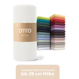 OTTO home Spannbettlaken Jersey 180 x 200 cm weiß