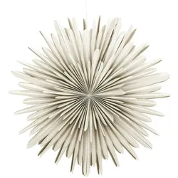 Ebuy24 Sälen Weihnachtsstern mit Licht Papier Ø80 cm Pendelleuchte beige.