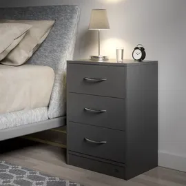 CASARIA Nachttisch Eloise anthrazit LED