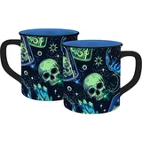 Gedalabels Tasse Skull Witchcraft 0,4 l Schwarz