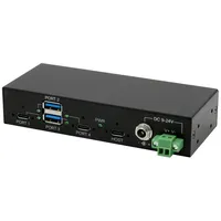 Exsys EX-11295HMS USB 3.2 Gen 2 HUB Din-Rail Kit und Wand VIA VL822 Chipset