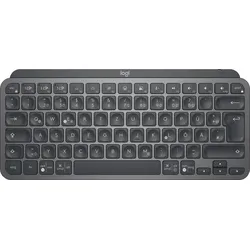 LOGITECH Wireless-Tastatur "MX Keys Mini Kabellose Tastatur", grau (graphite), B:29,59cm H:2,09cm T:13,19cm, Tastaturen