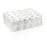 BOVE Toilettenpapier 2-lagig 400 Blatt, 40 Rollen (10 Pack je 4 Rollen), hochweiß,100% Zellstoff, blumengeprägt (8102000) – weiches Klopapier.
