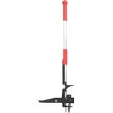 vidaXL Unkrautstecher Rot und Silbern 99,5 cm Eloxiertes Aluminium