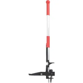vidaXL Unkrautstecher Rot und Silbern 99,5 cm Eloxiertes Aluminium
