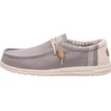 Hey Dude Wally Linen Natuirally Damen Schnürschuhe in Grau, 44 EU