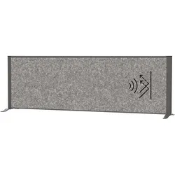Sideboard-Trennwand MAULconnecto 160x50 cm Akustik dunkel