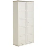 Hom ́in CAMRON Aktenschrank 100,8 x 43 x 209,2 cm grau, weiß