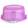 ENGELLAND Kuchentransportbox Ø 36,50 cm x H 17,50 cm 1-tlg. Rosa/Weiß