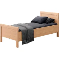 Priess Einzelbett PRIESS "Arnsberg", braun (livorno buche), B:108cm L:208cm,