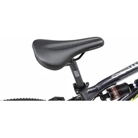 Bikestar Kinder Fahrrad Aluminium Fully Mountainbike 21 Gang Shimano, Scheibenbremse ab 9-14 Jahre | 24 Zoll Kinderrad Vollgefedert, MTB | Schwarz