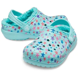 Crocs Classic Printed Lined Clog K 205815-4O9 22-23 - Ice Blue - 22-23