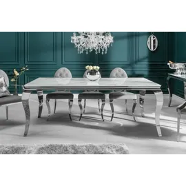 Casa Padrino 200 x 75 x 105 cm grau/silber/weiß