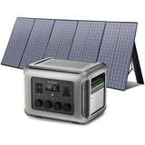 ALLPOWERS R2500 Solargenerator 2016Wh mit 400W Solarpanel, 4 x 2500W AC Ausgänge (4000W Spitze), Tragbare Powerstation mit Solarmodule für Stromausfall, Camping, Wohnmobil, Wohnwagen und Notfälle