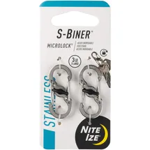 NITE IZE Karabiner MicroLock S-Biner 2 Silber