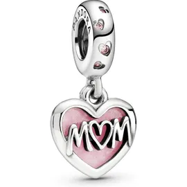 Pandora Mum Inschrift Herz Silber 798887C01