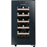 La Sommelière La Sommeliere - Ultra-leiser Hybrid-Weinkühlschrank LS18SILENCE, 18 Flaschen, kleiner kompakter Weinschrank, ideal für Rotweine