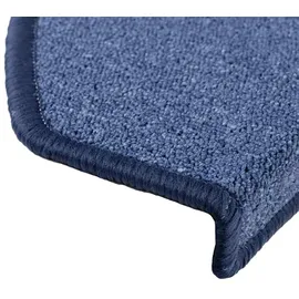 vidaXL Stufenmatten 30 Stk. 65x24x4 cm Blau Halbrund Groß
