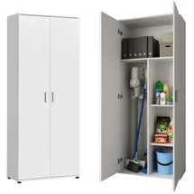 home collective Mehrzweckschrank 75 x 35 x 184 cm Weiß
