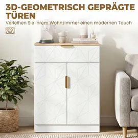 Homcom Sideboard 32 x 82 x 60 cm Weiß