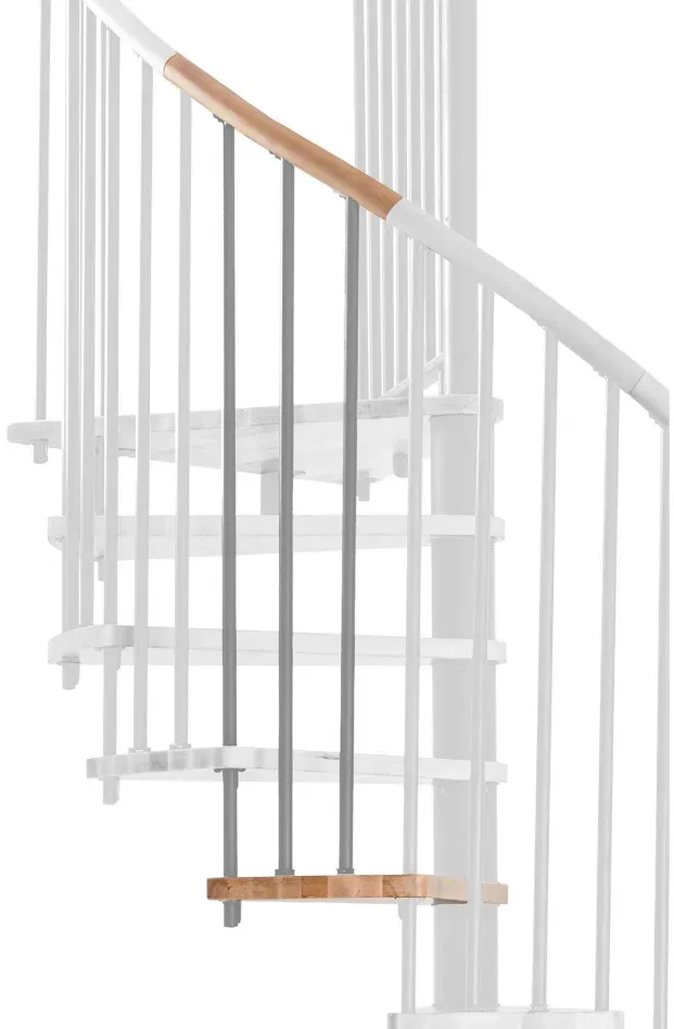 Minka Höhenerweiterung für Spiral Wood, 356 cm, 140 cm,Buche,Grau,lackiert