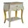 Casa Padrino Nachttisch mit 1 Schublade 50 x 70 x 50 cm Antik Weiß/Gold