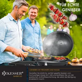 Kesser Elektrogrill 2in1 Tischgrill 2400 Watt schwarz