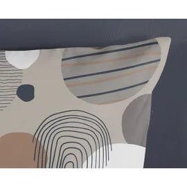 Good Morning Hendrik Kreise Braun/Grau 135 x 200 cm + 2 x 80 x 80 cm