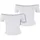 URBAN CLASSICS Ladies Organic Off Shoulder Rib 2 Pack Top - Weiß