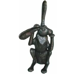 Casa Padrino Bronze Deko Skulptur Hase H. 62 cm - Bronze Figur