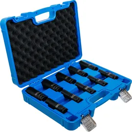 BGS Kraft-Steckschlüssel-Einsatz-Satz Sechskant, tief Antrieb Innenvierkant 12,5 mm SW 10 - 24 mm 10-tlg.